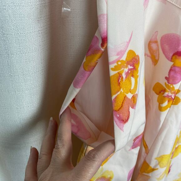 Lane Bryant Pink Floral Lena V Neck Midi Dress Sz.20W NWT - Picture 10 of 16